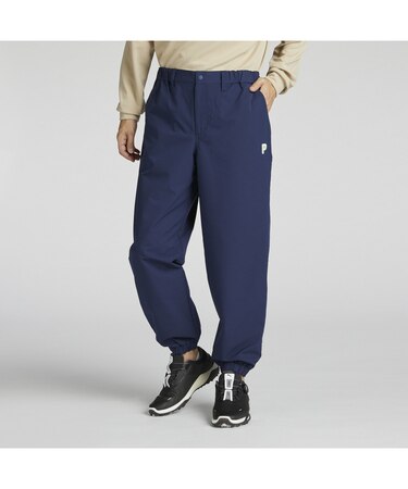 メンズ ゴルフ PC ストレッチ ダブル クロス ワイド ジョガー パンツ