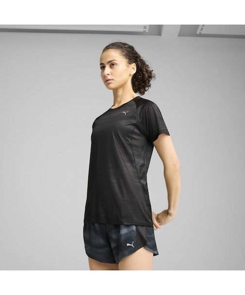 ウィメンズ ランニング ラン ヴェロシティ AOP 半袖 Tシャツ