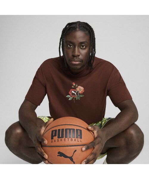 メンズ バスケットボール ダンク イン フローラル 半袖 Tシャツ II