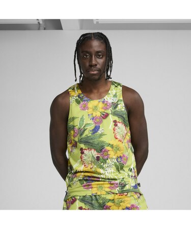 メンズ バスケットボール ダンク イン フローラル 半袖 シャツ