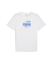 メンズ パーム リゾート グラフィック 半袖 Tシャツ