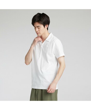 メンズ ベーシック ワンポイント 半袖 ポロシャツ