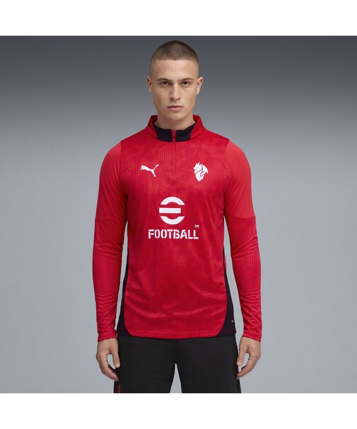 メンズ 2025-26 ACミラン トレーニング クォータージップ トップ