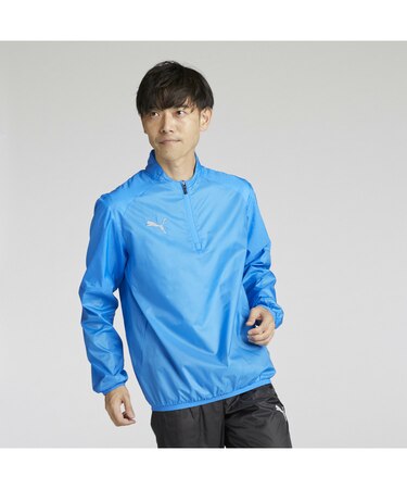 メンズ サッカー チームファイナル ピステ 長袖 ハーフジップ トップス