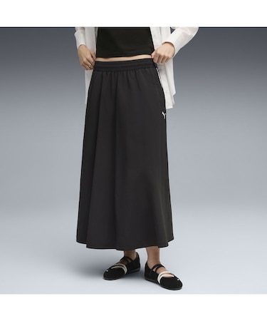 ウィメンズ T7 ウーブン ミディ スカート