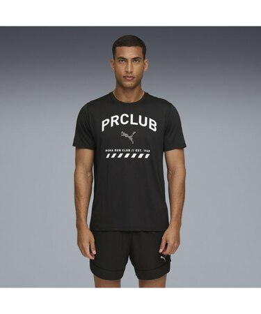 メンズ ランニング ランクラブ グラフィック メッシュ 半袖 Tシャツ