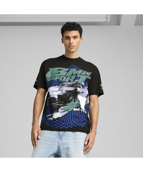 メンズ BMW MMS ビッグ グラフィック 半袖 Tシャツ
