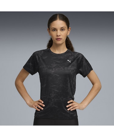 ウィメンズ ランニング ヴェロシティ AOP 半袖 Tシャツ