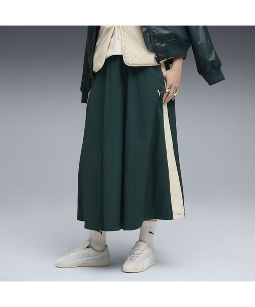 ウィメンズ T7 ウーブン ミディ スカート