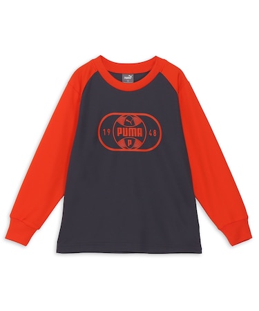 キッズ ボーイズ アクティブスポーツ ポリ 長袖 Tシャツ 110-160cm