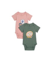 ベビー ミニキャット ニューボーン 2パック グラフィック ロンパース セット 56-80cm