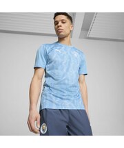 メンズ マンチェスター シティFC プレマッチ 半袖 シャツ