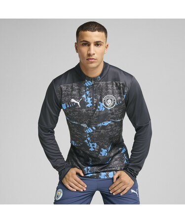 メンズ 2024-25 マンチェスターシティ FC プレマッチ 1/4 ジップ トップ