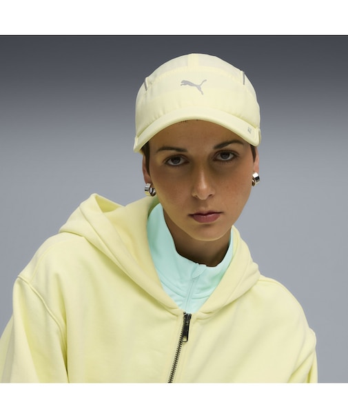 ユニセックス ランナー ショート バイザー 5 パネル キャップ