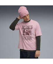 メンズ グラフィック パラダイス マインドセット ウォッシュド ボクシー 半袖 Tシャツ GRAPHIC Tee