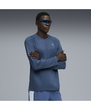 メンズ ランニング ラン ヴェロシティ AOP 長袖 Tシャツ