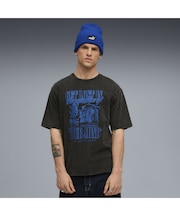 メンズ グラフィック パラダイス マインドセット ウォッシュド ボクシー 半袖 Tシャツ