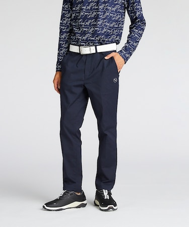 メンズ ゴルフ ハイパー ストレッチ ハウンドトゥース スリム パンツ