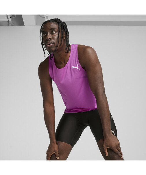 メンズ ランニング レースデイ ウルトラスパン シングレット