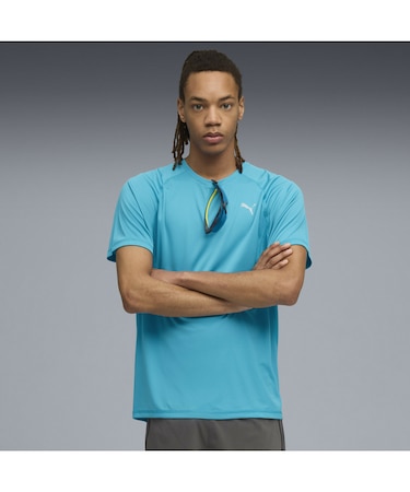 メンズ ランニング ラン ヴェロシティ 半袖 Tシャツ RUN  VELOCITY TEE (POLY)