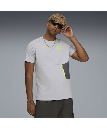 メンズ マンチェスターシティ FC プーマテック ポケット 半袖 Tシャツ