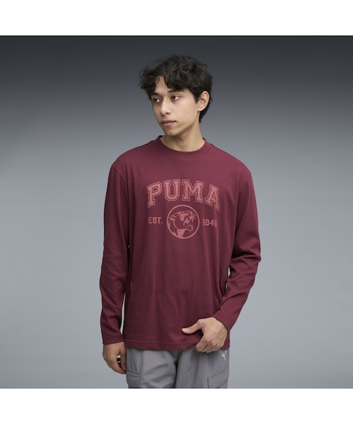 メンズ CORE HERITAGE 長袖 Tシャツ