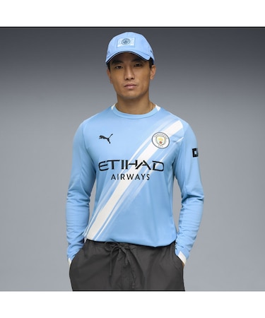 メンズ 2025-26 マンチェスター シティFC ホーム レプリカ 長袖 ユニフォーム