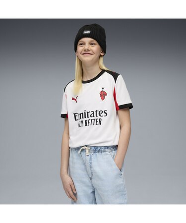 キッズ 2025-26 ACミラン アウェイ レプリカ 半袖 ユニフォーム 116-164cm