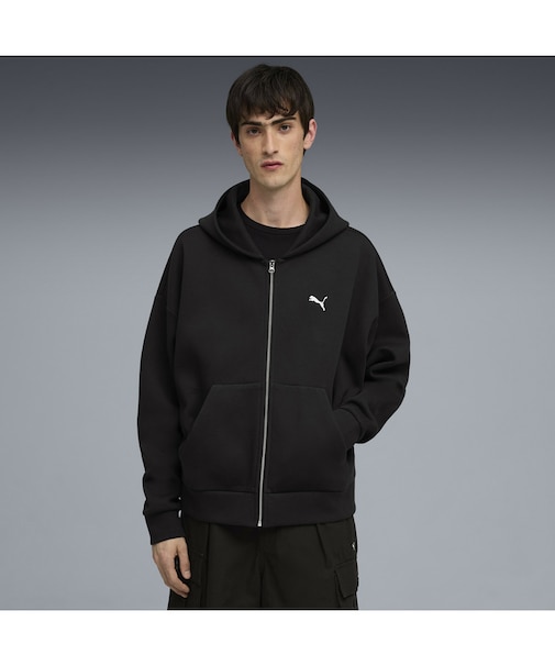 メンズ ワードローブ ESS ボクシー フルジップ フーディ