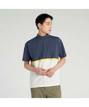 メンズ ゴルフ FOG パネル カラー リラックス モックネック 半袖 シャツ