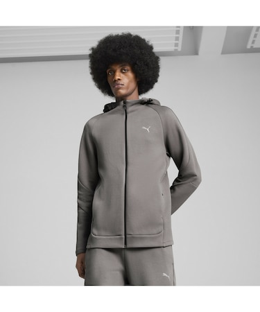 メンズ エヴォストライプ フルジップ フーディDK