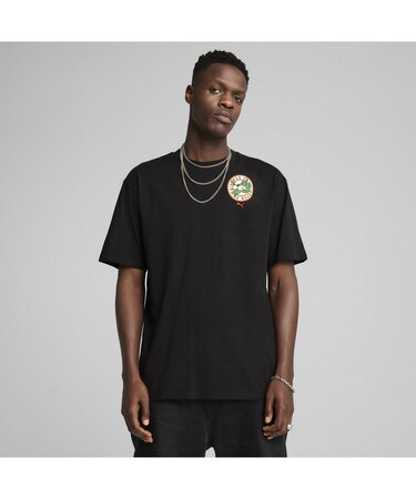 メンズ グラフィックス スーパー プーマ リラックス 半袖 Tシャツ