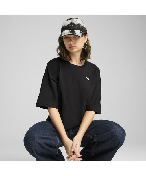 ウィメンズ ワードローブ ESS オーバーサイズ ショート 半袖 Tシャツ