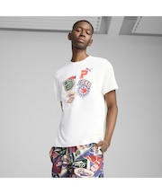 メンズ スポーツ レガシー フロント グラフィック 半袖 Tシャツ