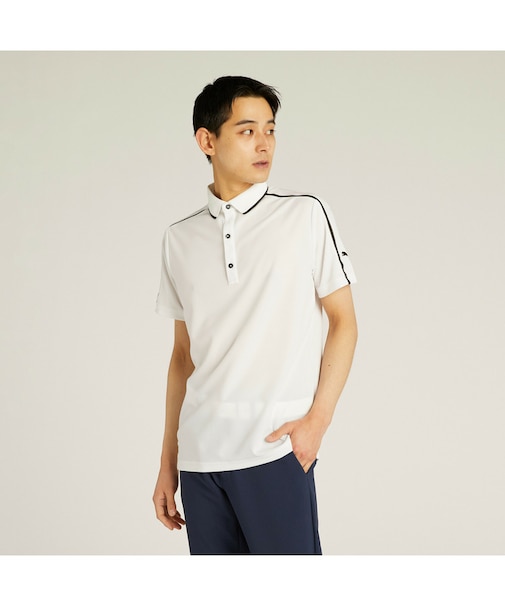 メンズ ゴルフ SB バック プリント ライン 半袖 シャツ