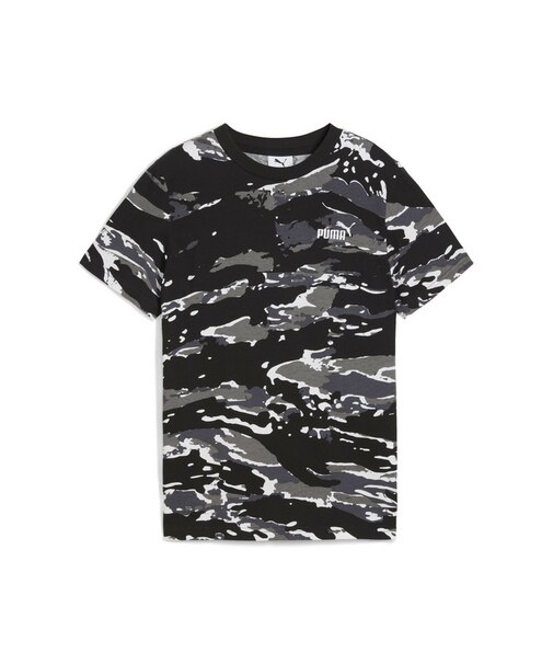 ボーイズ ESS カモ AOP 半袖 Tシャツ TR B 120-160cm