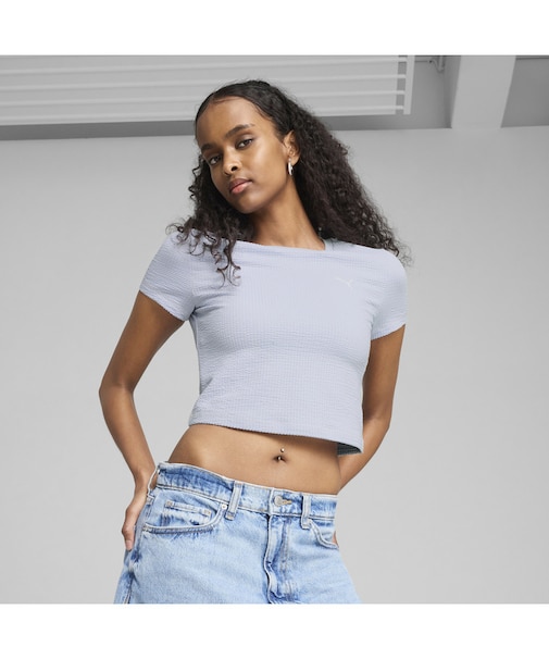 ウィメンズ デア トゥ テクスチャード ベビー 半袖 Tシャツ