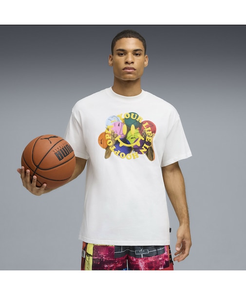 メンズ バスケットボール フートピア イズ ライフ 半袖 Tシャツ