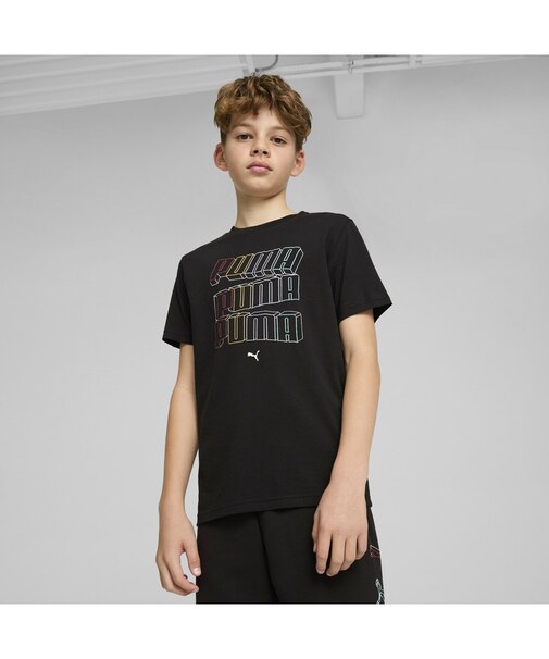 ボーイズ ESS ロゴ ラブ HOG 半袖 Tシャツ B 120-160cm