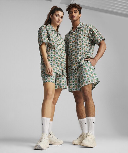 ユニセックス CLASSICS ニュー プレップ AOP ウーブン ショーツ