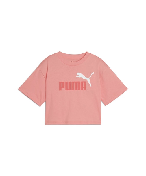 ガールズ ESS 2 カラー NO. 1 ロゴ 半袖 Tシャツ 120-160cm