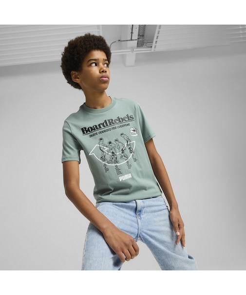 ボーイズ ミッド90S グラフィック 半袖 Tシャツ I B 120-160cm MID90S Graphic Tee I