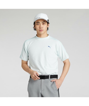 メンズ ゴルフ PF テック ライン 3D モックネック 半袖 シャツ