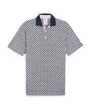 メンズ ゴルフ PUMA x ARNOLD PALMER MATTR チェッカード 半袖 ポロシャツ