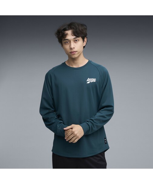 メンズ バスケットボール シンプル スモール ロゴ 長袖 Tシャツ Simple Small Logo LS TEE