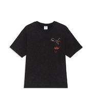 ユニセックス グラフィックス パンク 半袖 Tシャツ