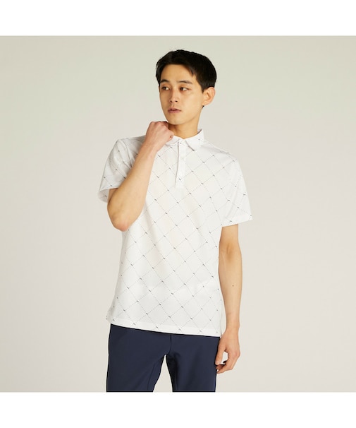 メンズ ゴルフ SB アーガイル AOP 半袖 ポロシャツ