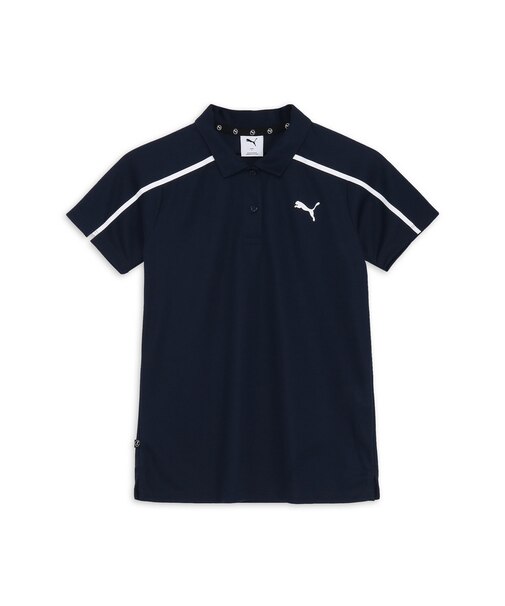 ウィメンズ ゴルフ SB バックプリント ライン 半袖 ポロシャツ