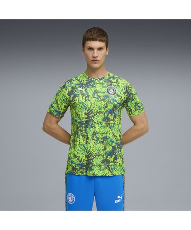 メンズ 2025-26 マンチェスターシティ FC プレマッチ 半袖 シャツ MCFC Warm Up Jersey