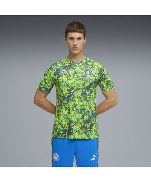 メンズ 2025-26 マンチェスターシティ FC プレマッチ 半袖 シャツ MCFC Warm Up Jersey